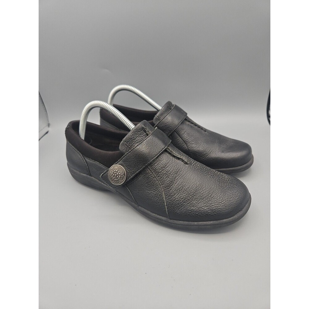 Abeo Smart 3540 Women's Slip On Loafers Shoes Size 9 Leather Black Comfort